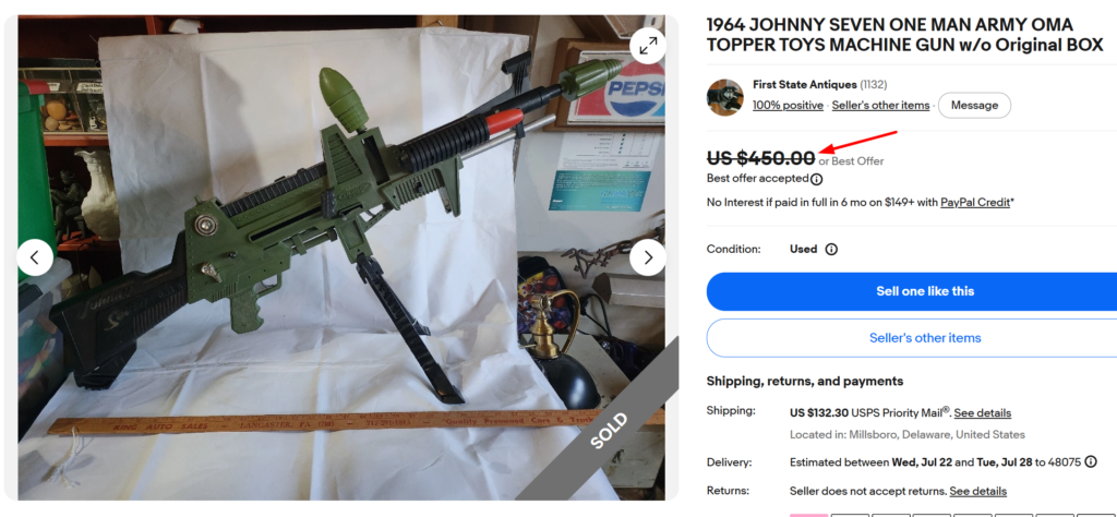 Topper Toys Johnny Seven OMA