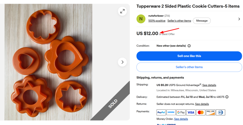 Tupperware Cookie Cutters