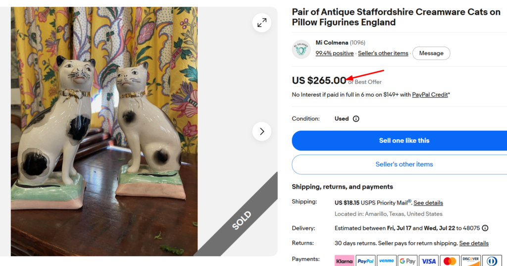 Vintage Ceramic Animal Figurine