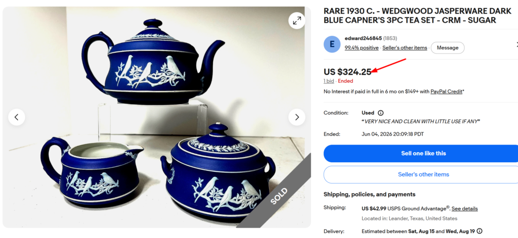 Wedgwood Jasperware Capner Tea Set