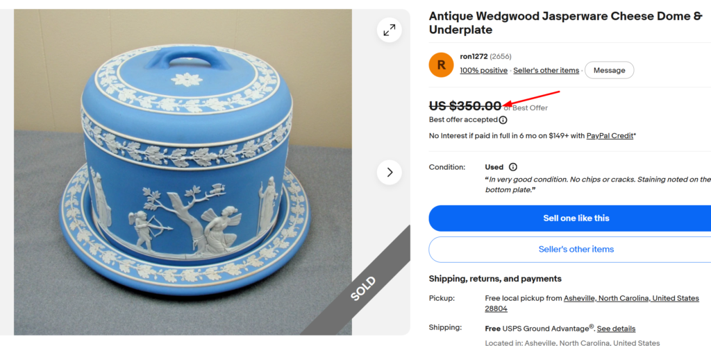 Wedgwood Jasperware Cheese Dome & Underplate