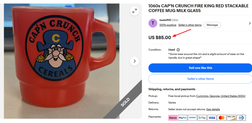 Cap'n Crunch "Red Eye" Mug