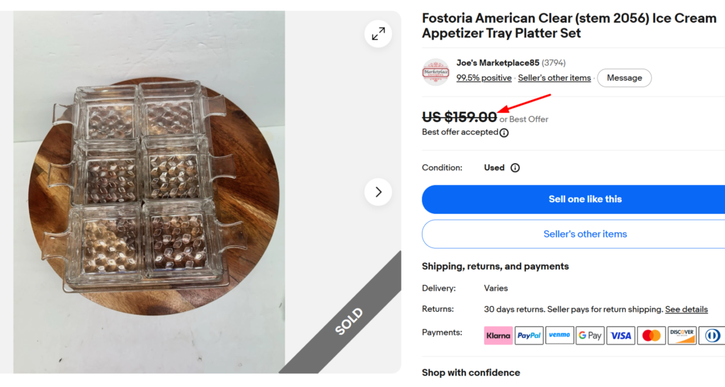 Fostoria American Clear Serving Piece