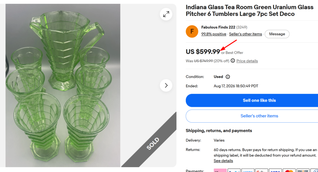Indiana Glass Tea Room Tumblers