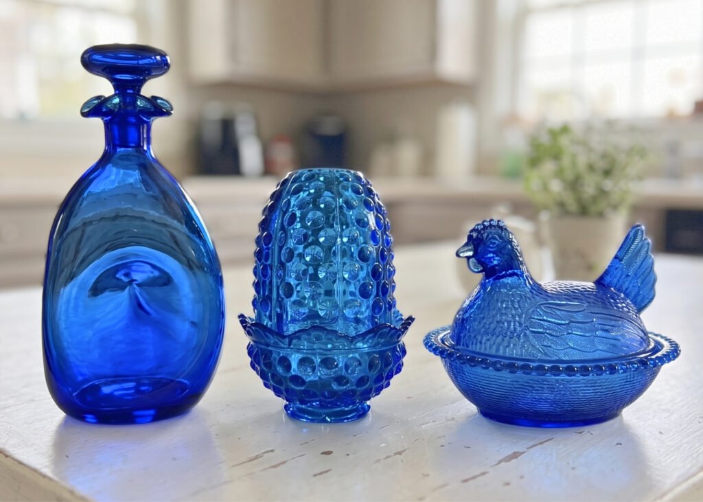 Vintage Cobalt Glassware