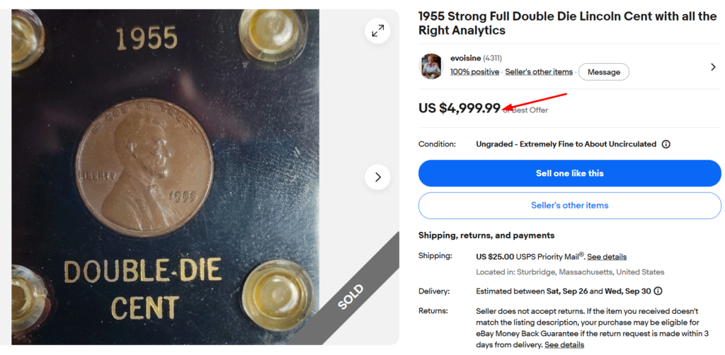 1955 Double Die Penny