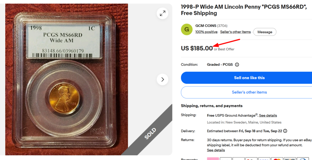 1998 Wide AM Penny