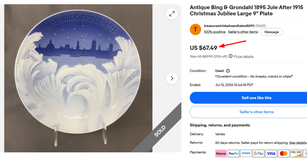 Bing & Grondahl Christmas Plates