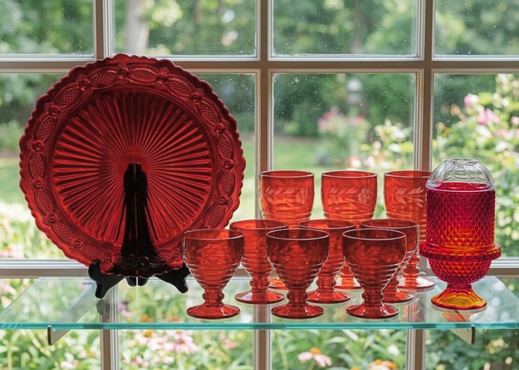 Collectible Red Glass Items