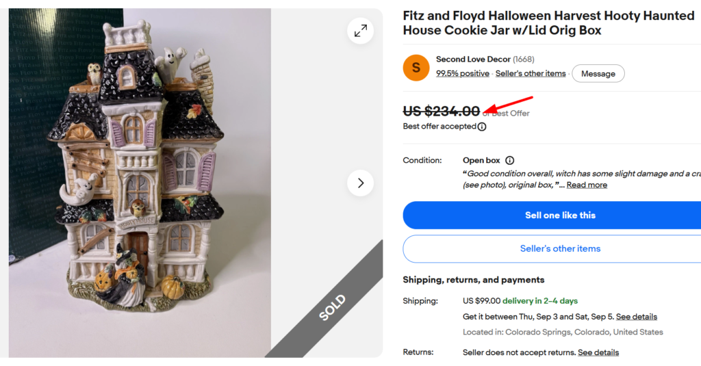 Fitz & Floyd Halloween Cookie Jars