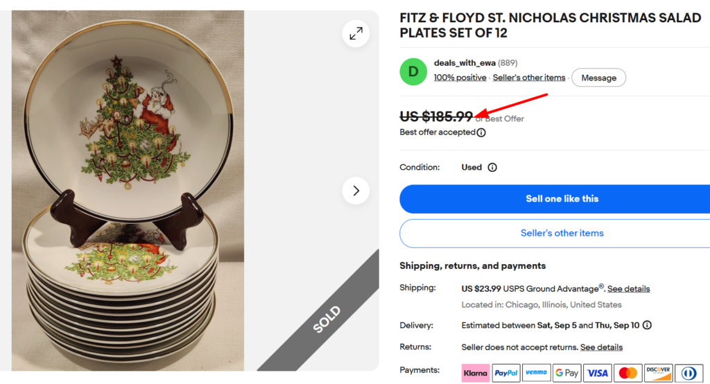 Fitz and Floyd St. Nicholas Plates