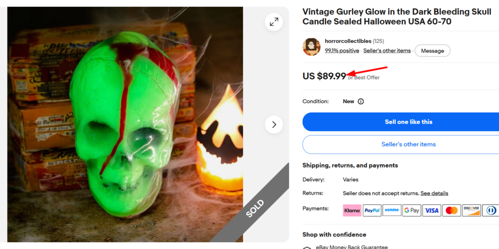 Gurley Halloween Candles
