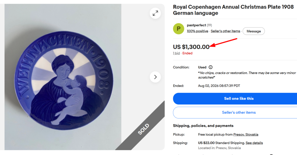Royal Copenhagen Madonna & Child Plate