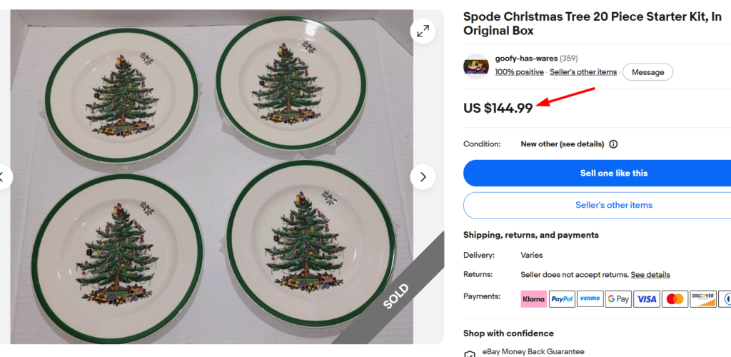 Spode Christmas Tree Plate
