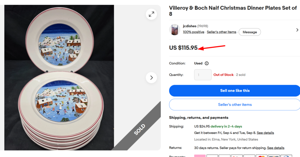 Villeroy & Boch Naif Christmas Plates