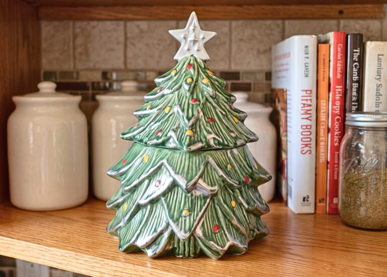 Vintage Christmas Cookie Jar