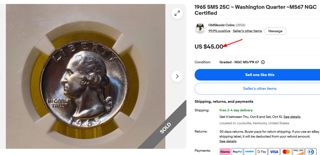 1965 SMS Quarter