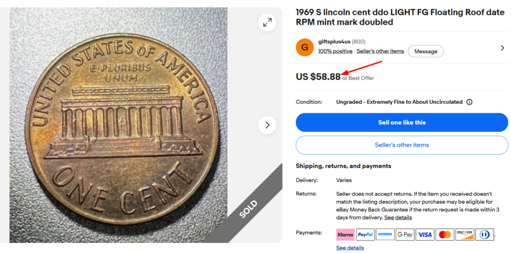 1969 Floating Roof Penny