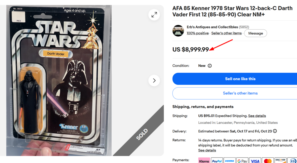 Kenner Star Wars Darth Vader Figure
