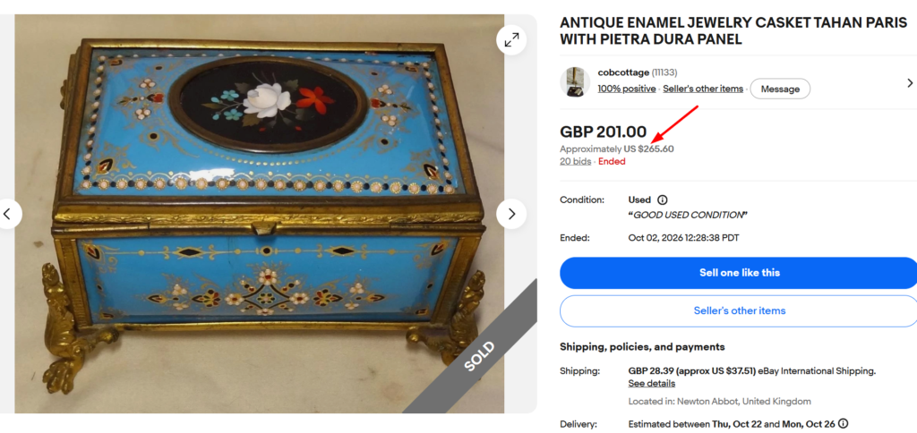 Tahan Paris Jewelry Casket