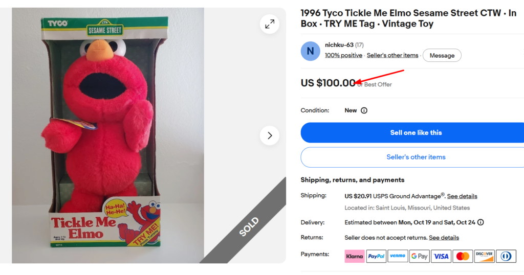 Tickle Me Elmo