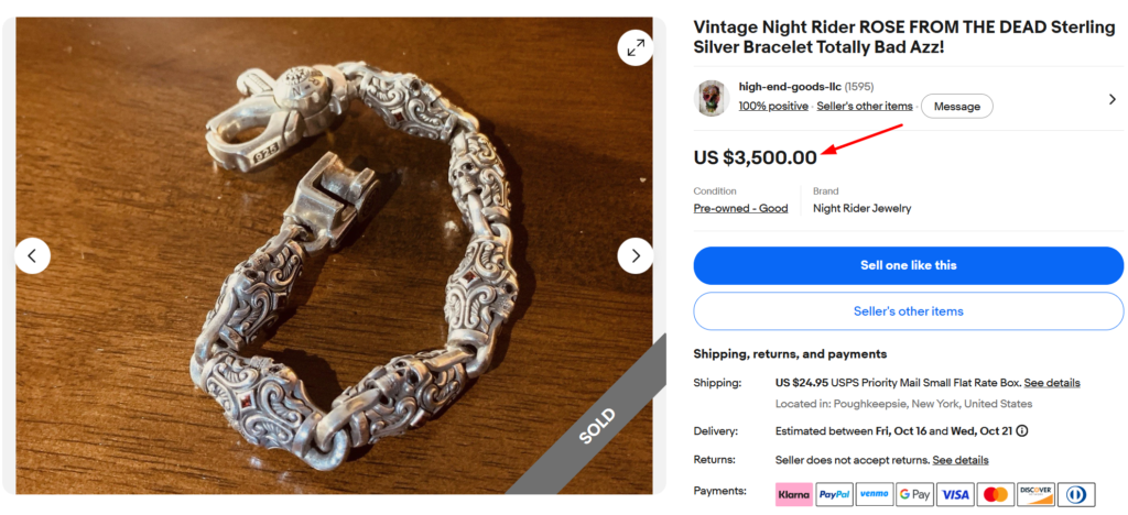 Vintage 925 Sterling Silver Bracelet